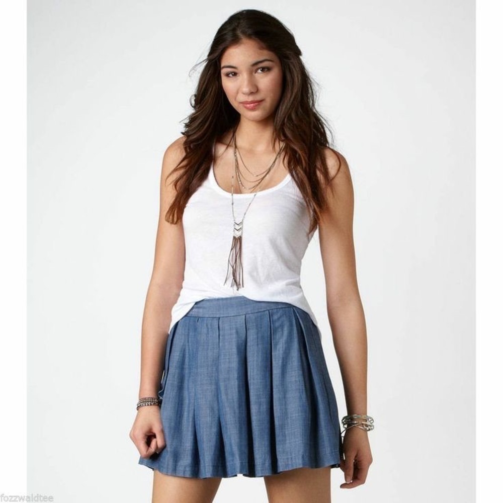 Y2K American Eagle Chambray Mini Skirt (Med)